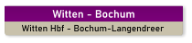 Witten - Bochum Witten Hbf - Bochum-Langendreer