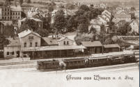 Bahnhof um 1910