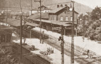 Bahnhof um 1878